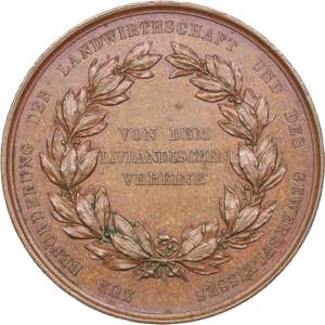 Estonia - Livonia medal Livonian Association ... 