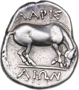 Thessaly, Larissa - AR Drachm (circa 356-342 ... 