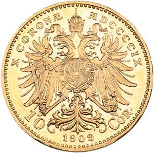 Austria 10 corona 1909
3.39 g. PROOFLIKE