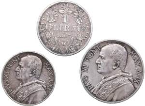 Vatikan 10 lire 1930, 5 ... 