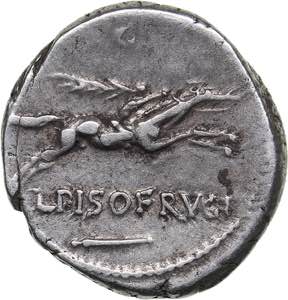 Roman Republic AR Denar - L. Calpurnius Piso ... 