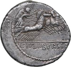 Roman Republic AR Denar - L. Iulius Bursio ... 