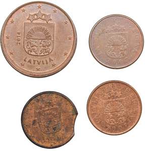 Latvia mint errors (4)
AU-UNC