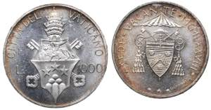 Vatican 1000 & 500 lire 1978 (2)
UNC/UNC
