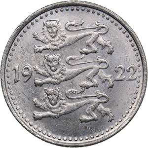Estonia 1 mark 1922
2.58 g. AU/UNC Mint ... 
