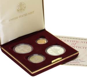 USA coins set 1995 - Olympics
Au, Ag. PROOF ... 