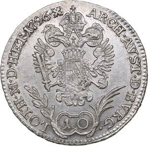 Austria 10 kreuzer 1796 B
3.86 g. XF/AU Mint ... 