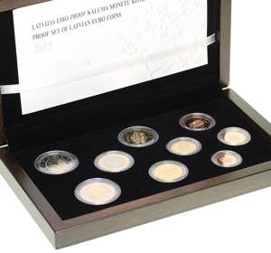 Latvia PROOF euro coins set 2015
Box and ... 