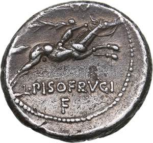 Roman Republic AR denarius - L. Calpurnius ... 