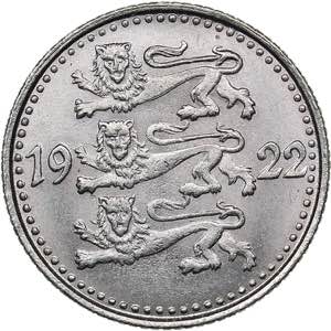 Estonia 1 mark 1922
2.61 g. UNC/UNC Mint ... 