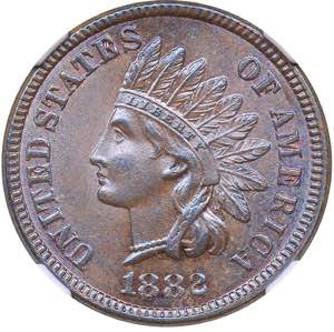 USA 1 cent 1882 - NGC MS ... 