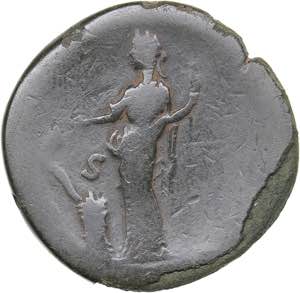 Roman Empire Æ Sestertius - Antoninus Pius ... 