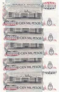 Argentina 100 000 pesos 1979-83 (5 pcs)
UNC ... 