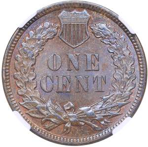 USA 1 cent 1882 - NGC MS 63 BN
Mint luster.