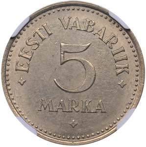 Estonia 5 marka 1924 - ... 