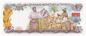 Bahamas 50 cents 1968
Pick# 26. UNC