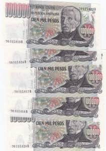 Argentina 100 000 pesos ... 