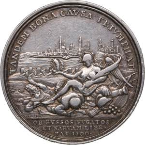 Sweden - Estonia medal Relief of Narva from ... 
