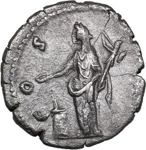 Roman Empire AR Denar 154-155 AD - Antoninus ... 