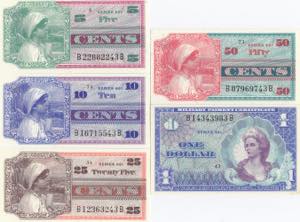 USA, MPC 5 cents - 1 ... 