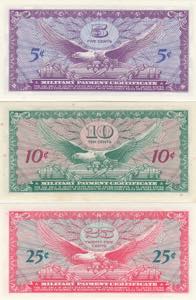 USA, MPC 5, 10, 25 cents 1965 (641 ... 