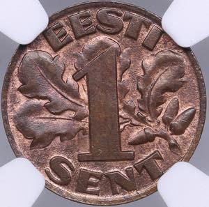 Estonia 1 sent 1929 - ... 