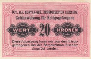 Austria 20 kroner soviet war prisoners ... 