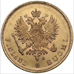 Russia, Finland 10 markkaa 1879 S
3.23g. ... 