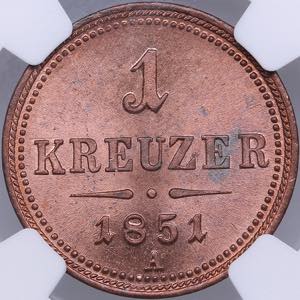 Austria 1 kreuzer 1851 A ... 