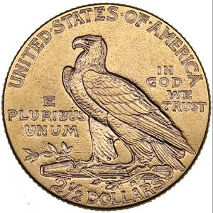 USA 2 1/2 dollars 1915
4.19 g. XF/XF KM 128.
