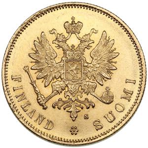 Russia, Finland 10 markkaa 1879 S
3.23g. ... 