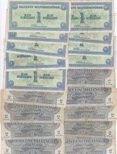 Austria 1 & 2 shillings ... 