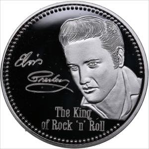 Medal Elvis Presley 1935-1977
31.28g. PROOF