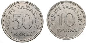 Estonia 10 marka 1925 & ... 