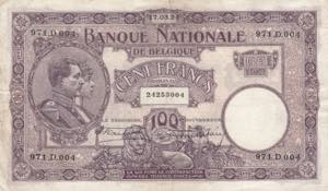 Belgium 100 francs ... 