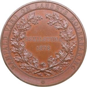 Sweden medal 187855.35g. 51mm. UNC/AU ... 