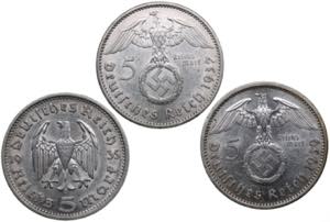 Germany, Third Reich 5 reichsmark 1935, ... 