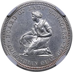 USA 1/4 dollar (25 cents) 1893 - NGC AU ... 