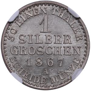 Germany, Prussia 1 groschen 1867 A - NGC MS ... 