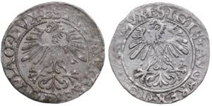 Poland-Lithuania 1/2 grosz 1560, 1562 ... 