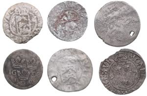 Small coll. of Swedish coins (6)Various ... 