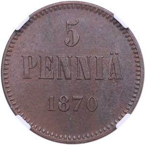 Russia, Finland 5 pennia ... 