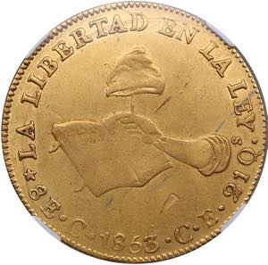 Mexico 8 escudos 1853 / ... 
