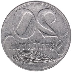 Latvia 20 santimu 1922 - ... 
