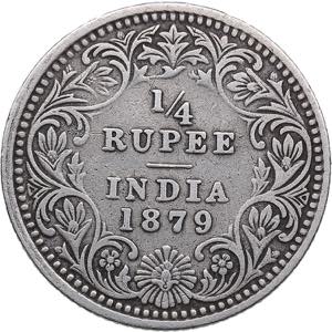 British India 1/4 rupee 18792.87g. VF/VF