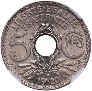 France 5 centimes 1920 - ... 
