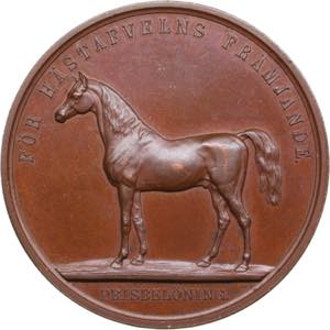 Sweden medal for developmet of horse ... 