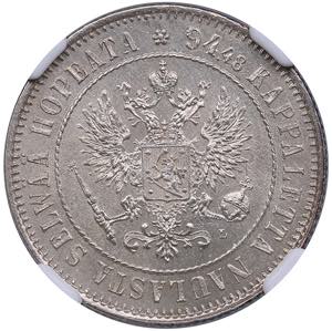 Russia, Finland 1 markka 1890 L - NGC MS ... 
