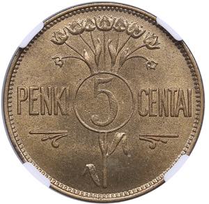 Lithuania 5 centai 1925 ... 