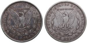 USA 1 dollar 1880, 1900 (2)VF
